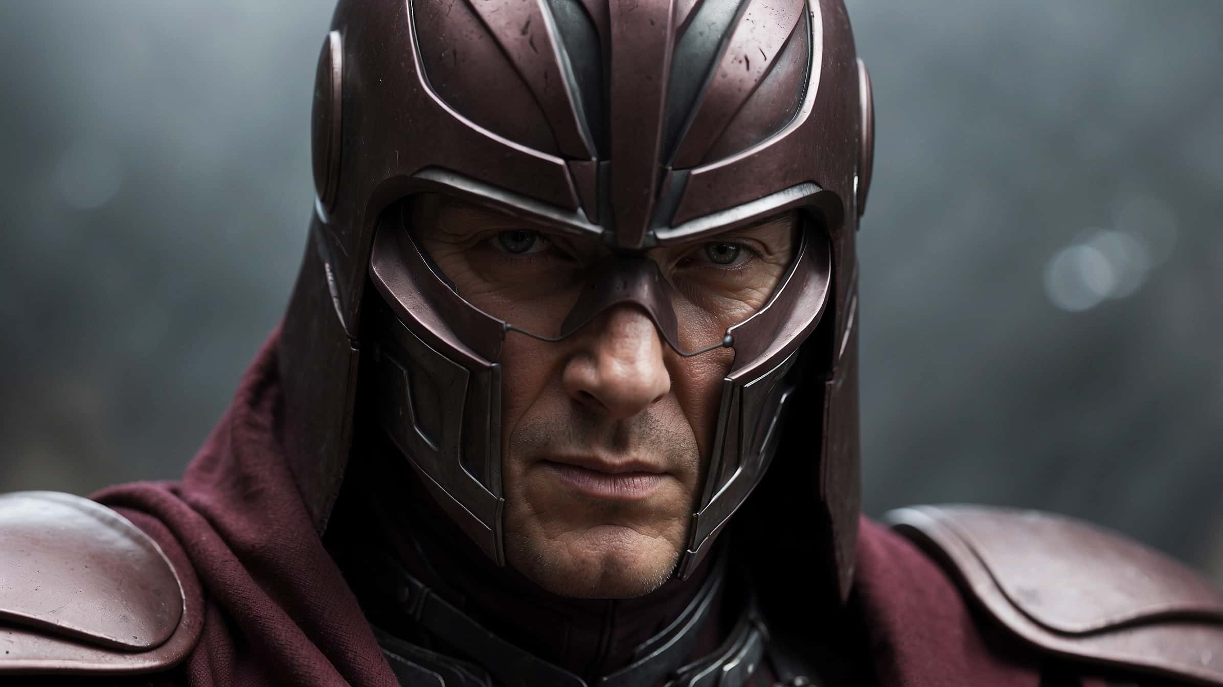 Magneto des X men porte son casque anti Charles Xavier