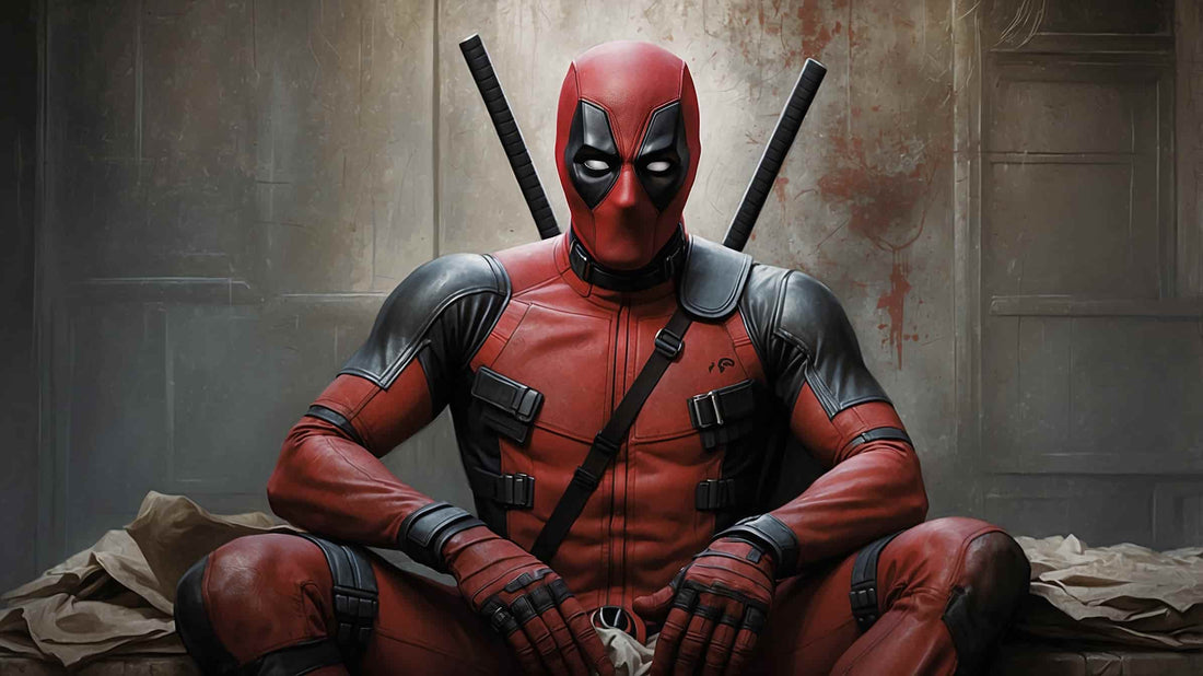 Deadpool regardant le spectateur en réfléchissant