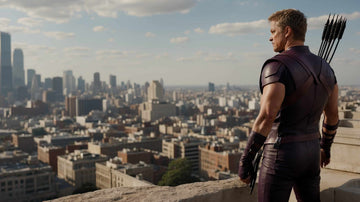 Clint Barton devant la ville