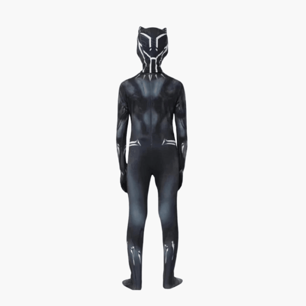 Costume du Héros Black Panther vue de dos