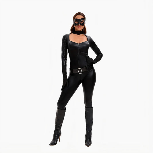 Costume de Catwoman pour adulte de face