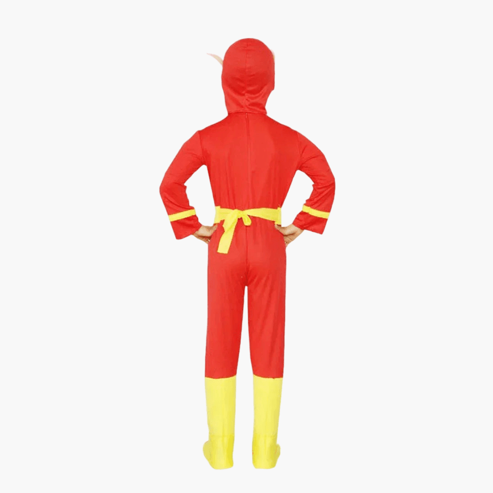 Costume de flash pour enfant vue de dos