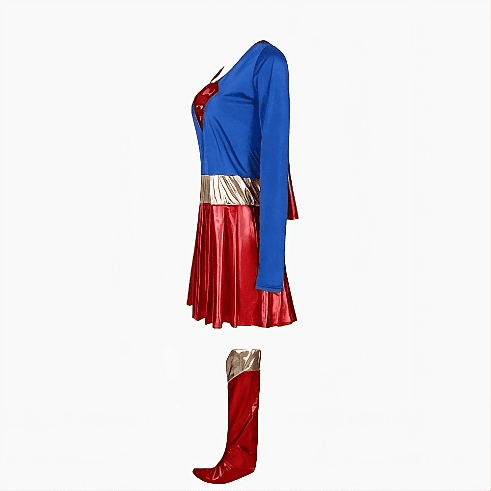 Costume seule de Superwoman pour adulte avec une vue sur le côté gauche