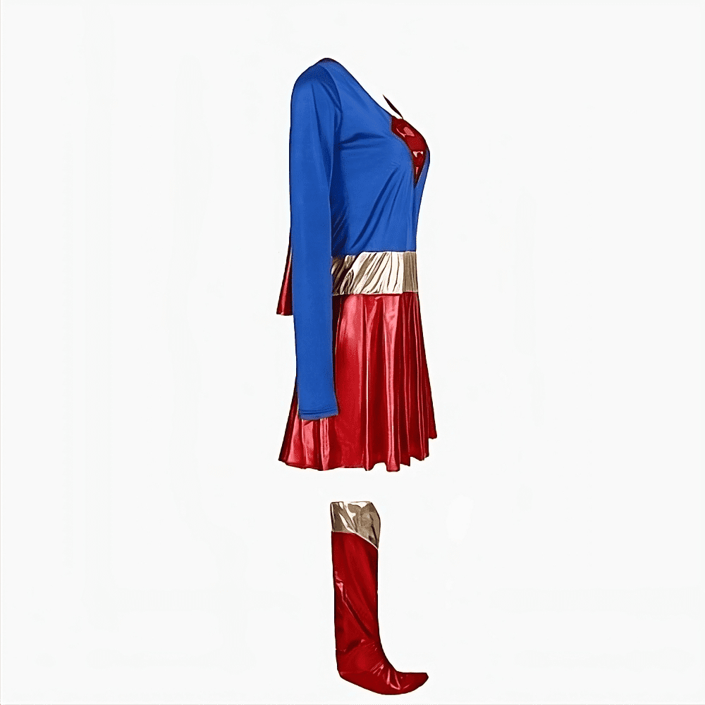 Costume seule de Superwoman pour adulte avec une vue sur le côté droit